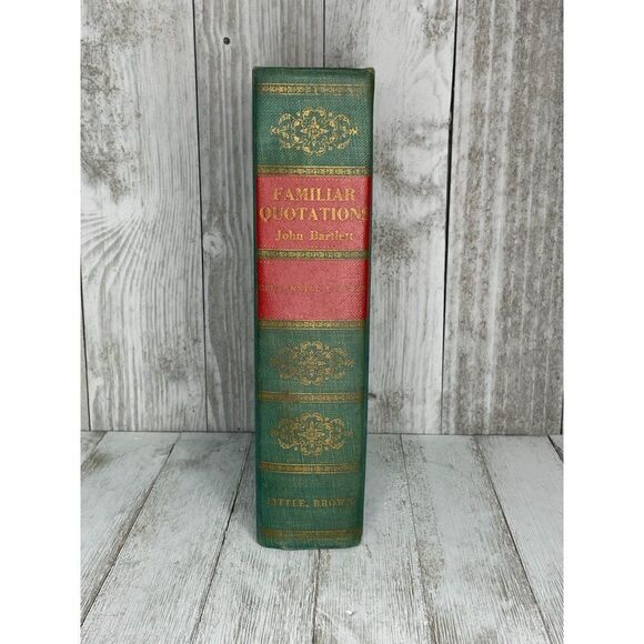 Familiar Quotations by John Bartlett Hardcover Book 1955 Thirteenth Centennial E - Picture 2 of 9